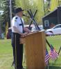 American Legion Post 413 Commander Bob Mattson sharing a Memorial Day message in 2018. WTIP file photo